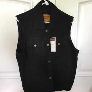 Black Denim Vest